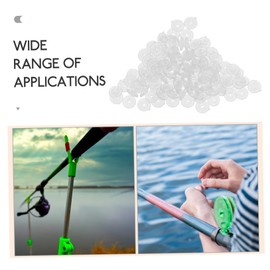 BESPORTBLE 100Pcs Fishing Line Discs Durable Lure Stoppers for Fishing Gear Lightweight and Versatile for Freshwater