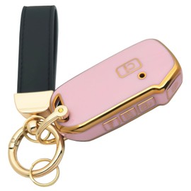 vurbemes TPU Car Protector Key Fob Cover Case with Chain for Kia 2020-2022 Soul 2019-2021 Forte 2020-2021 Telluride K5 2021-2022 Seltos NIRO Sportage Sorento Smart Remote Key Fob