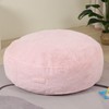 MOMCAYWEX 2-in-1 Kids Round Bean Bag Chair, Fluffy Beanbag with