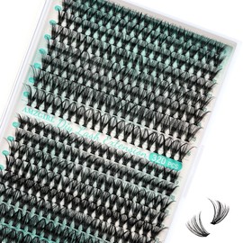 Lash Clusters 320pcs Multipack, 30D/40D Mixed Tray DIY Eyelash Extension Kit, D Curl Natural Wispy Individual Lashes Faux Mink & Cruelty Free Reusable Lash Clusters Extensions Black (30D/40D,9-16mm)