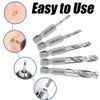 5Pcs 1/4" Quick Change Hex Shank Metal Stubby Drill Bits,