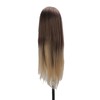 Training Head Long Soft Hair Hairdressing Styling Mannequin Head Hat