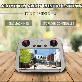 EatPitaya Controller Stick for DJI Mini 3 Pro,Metal Aluminium Joystick Thumb Replacement Rocker Ergonomic Design for DJI Mini 3 Pro RC Drone Controlle Accessories (Red)