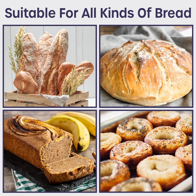 Reusable Plastic Bread Bags - 150 Pack Clear Loaf Bags