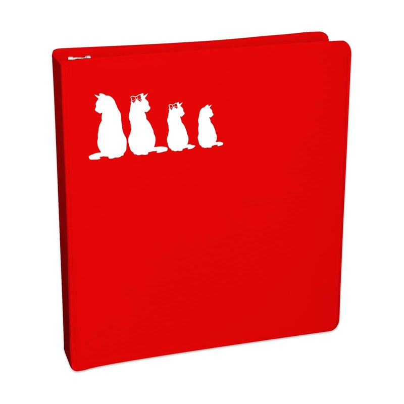 Bargain Max Decals Kitty Cat Family Sticker Decal Notebook Car