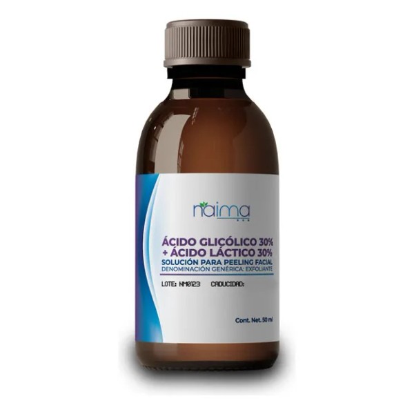 Peeling Acido Glicólico 30% + Acido Láctico 30 % 50