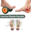 BESKAR Foot Massager Roller for Plantar Fasciitis Relief Black Green