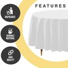 Exquisite 66% Thicker Premium White Round Tablecloth 0.5 Mil 6