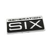 Generation Six Badge T6 Side Logo Sign Chrome