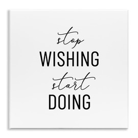 Stupell Industries Motivational Start Doing Wall Plaque Art Design by Anna Quach, 12 x 12