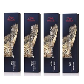 4 x Wella Koleston Perfect ME+ 12/81 Special Blonde Pearl Ash 60 ml
