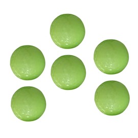 Parliky 6Pcs Luminous Golf Balls for Night Training Soft Fluorescent Playthings Automatic Light Absorption Design Stylish Durable Golf Lovers