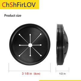 Garbage Disposal Splash Guards Sink Baffle Disposal - Food Waste Disposer Accessories for Whirlaway - Replacement Multi-Function Drain Plugs - 3.1 in - （3/Pack）