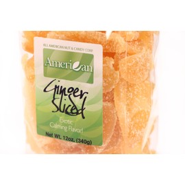 12oz Gourmet Style Bag of Exotic Thai Crystallized Ginger Slices [¾ lbs.]