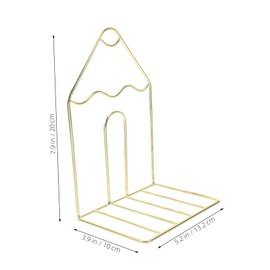 Operitacx Pack of 2 Large Pen Bookend Table Bookshelf Book Stopper Bookshelf Holder Book Organiser for Shelf Bookshelf Stopper Decorative Bookends for Desk