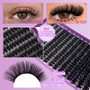 FOINEMYED Lash Clusters 100D Thick Lash Clusters 12-22mm Long Volume
