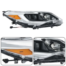 WFLNHB Passenger Side Headlight Assembly Replacement for Toyota Avalon 2013-2015 Headlights Halogen Projector TO2503215 8111007121