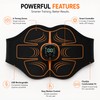 Abdominal Toning Belt for Home Fitness – USB Rechargeable Ab