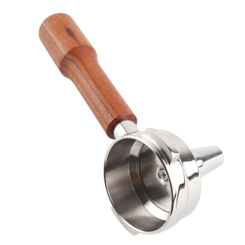58mm Portafilter Single Head Extraction Solid Wood Handle Stainless Steel