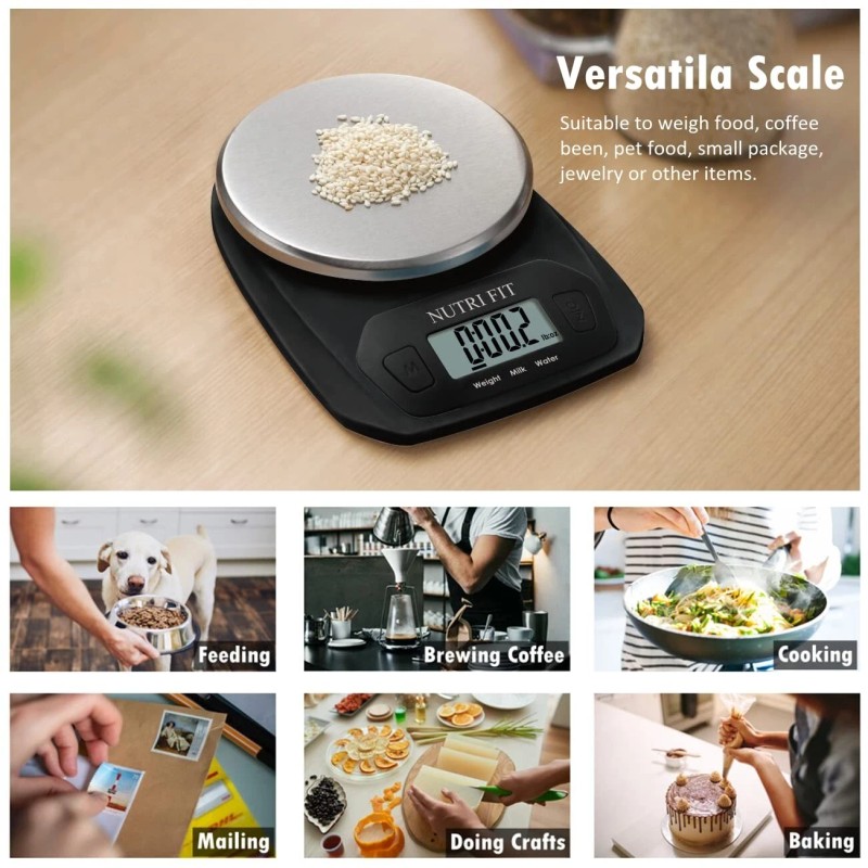 NUTRI FIT Small Digital Food Scales Weight in Grams and