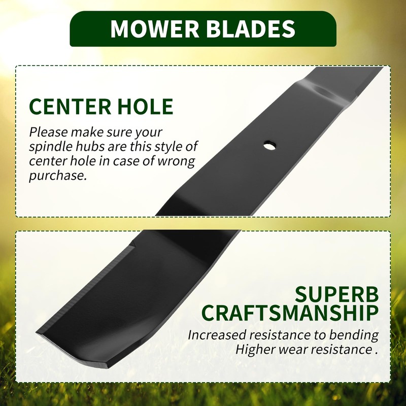 91-128 Lawn Mower Blades, Compatible with Country Clipper H1708, H1667,