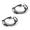 TIDRADIO Walkie Talkies Earpiece with Mic G Shape 2 Pin