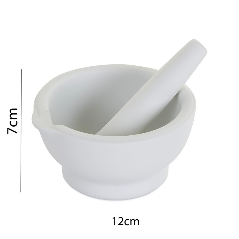 apollo THE HOUSEWARES BRAND Pestle and Mortar, Ceramic Spice and