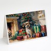 Caroline's Treasures DAC2616GCA7P Border Terrier Cozy Christmas Greeting Cards Pack