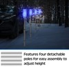 Macarrie 6 Pcs Solar Powered Driveway Markers Reflector Lights Landscape