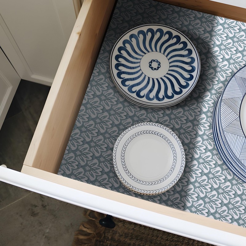 12" W x 240" L Floral Drawer and Shelf Liner