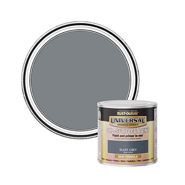 Rust-Oleum Universal Gloss Slate Grey 250ml AMZ0118