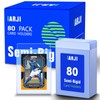 80ct Semi Rigid Card Holders, Card Sleeves for Trading, PSA,