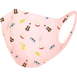 Just Willow Mask Antibacterial Music Instrument/Pink Women's Size Washable Mask