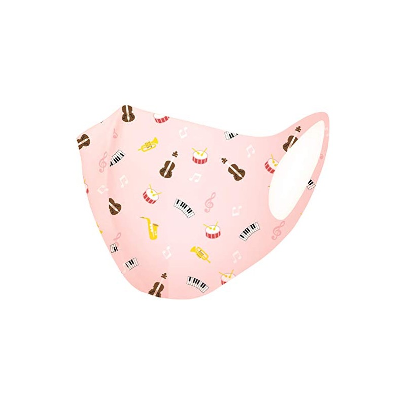 Just Willow Mask Antibacterial Music Instrument/Pink Women's Size Washable Mask
