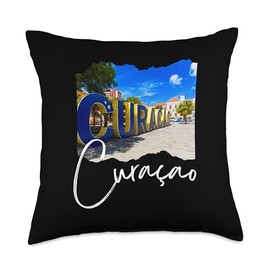 Curaçao Souvenir / Curacao Throw Pillow