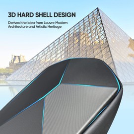 SARLAR Travel Carrying Case for Oculus Meta Quest 3S/Quest 3/Quest 2 VR Headset and Controller Accessories, Large Space Hard Case Fits BOBOVR/Kiwi Design Battery Head Strap, Crossbody Sling Bag