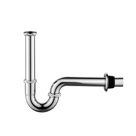 Heixutas Brass P Trap Bathroom Sink: 1 1/4 Sink Trap with Adjustable Height - Chrome Bottle P-Trap with Slip Joint Extension Tube - U-Shape Basin Sink Plumbing/Pipe Replacement Kit