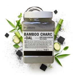Bloom&Glow- Mascarilla profesional de gelatina de Carbon Activado/Bamboo Charcoal Jelly mask. 650 gramos