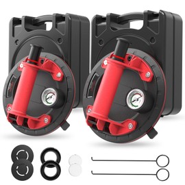 2 Pack 8" Heavy Duty Suction Cups, Suction Cup for Glass Lifting with 970 lbs (440kg) Load Capacity, Ideal Window Suction Cups, Windshield