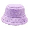 Winter Plush Fuzzy Bucket Hat Fluffy Faux Fur Fisherman Hats