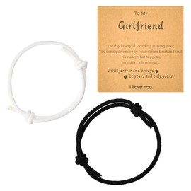 I Love You Gifts for Girlfriend Bracelet Birthday Gifts for GF Christmas Gifts for Her Stocking Stuffers for Women Girlfriends Bday Gift Ideas Engagement Gifts for Couples Long Distance Bracelets