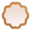 Creative Co-Op Scalloped Rattan Framed Wall Mirror