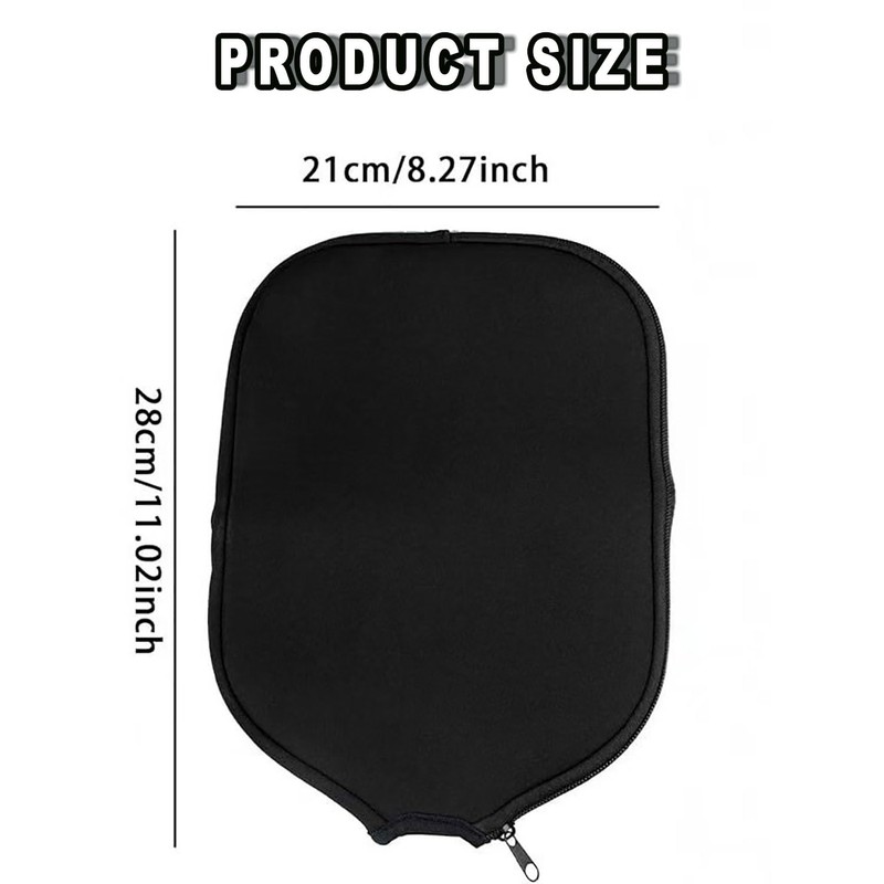 BEANPRECOY 2Pcs Neoprene Pickleball Paddle Covers (8.27 x 11.02 inch)