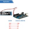 Frienda 5 Pieces I2C Display Module 0.91 Inch I2C OLED