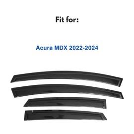 IG Window Visor for Acura MDX 2022-2024, Rain Guard Tape-On Extra Durable Sun Wind Side Vent Window Deflector, 2022 2023 2024