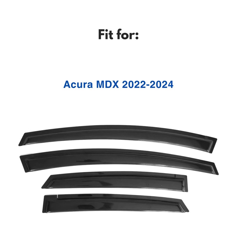 IG Window Visor for Acura MDX 2022-2024, Rain Guard Tape-On