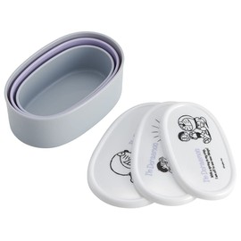 Skater SRS3SAG-A Sanrio Bento Box, Sealed Containers, Storage Containers, 3 Pieces, Antibacterial, Made in Japan, 30.9 fl oz (860 ml)