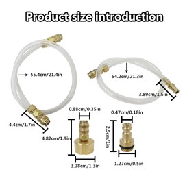Zafina-UP Bleed Kit & Fill Kit with Leak Free Brass Helm Fitting Rust Proof Quick Connect Fit for Seastar Hydraulic Steering Systems & Hydraulic Steering Fluid