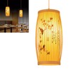 Woven Pendant Light Chinese Japanese Style Retro Rattan Lampshade Pendant