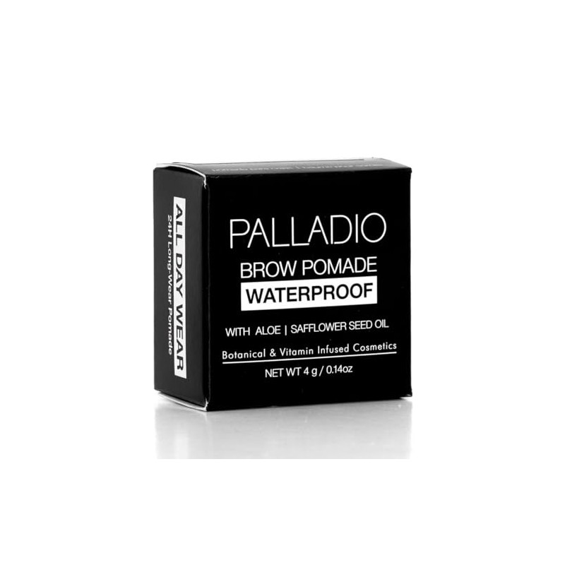Palladio Pomada para Cejas Resistente al Agua, 24 Horas de